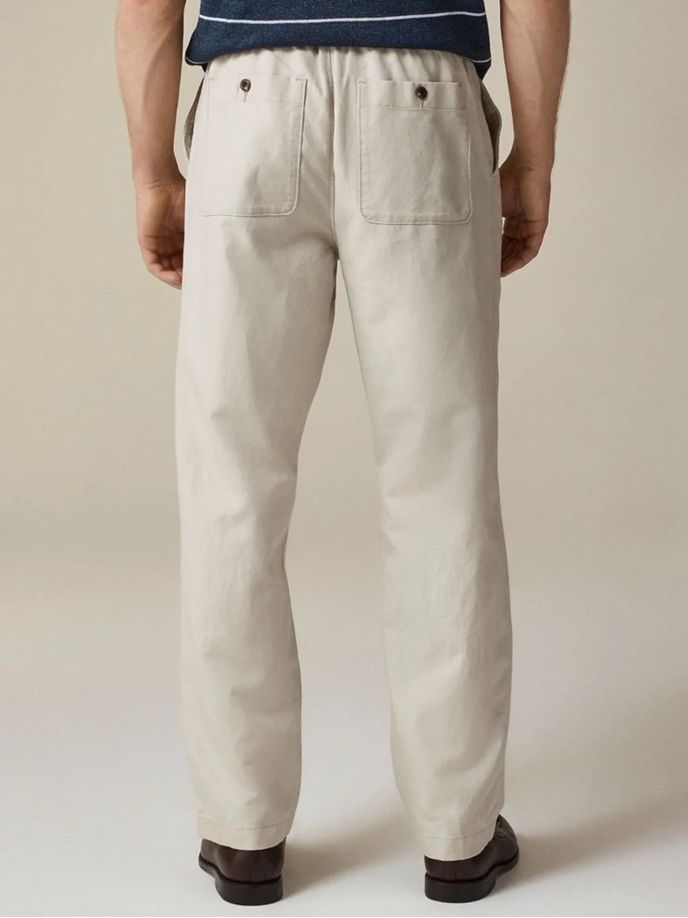 J. CREW Pier pant in cotton-linen blend canvas in Paper Birch Size XS $118 CJ363